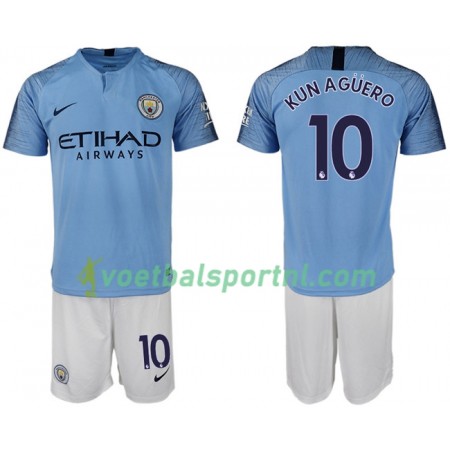 Manchester City KUN AGUERO 10 Kind Thuis Tenue 2018-19